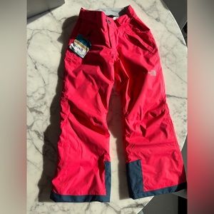 North Face Girls Bright Pink Ski Pants